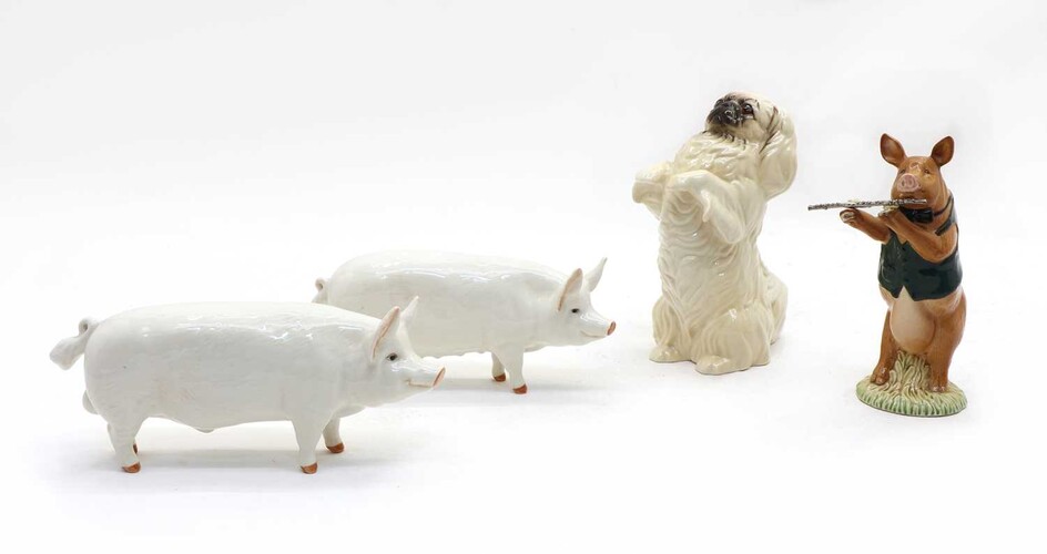 Two Beswick sows