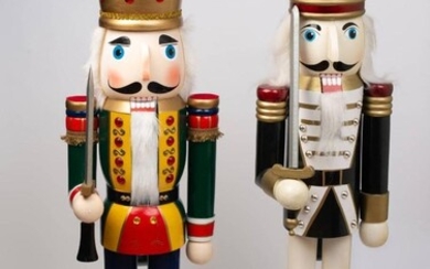 Two Extremely Large Nutcracker Decorations
