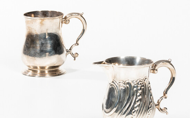 Two Georgian Sterling Silver Mugs