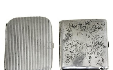 Two Silver Cigarette Cases, Germany, Early 20th