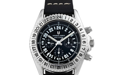 Universal. A Stainless Steel Chronograph Wristwatch