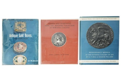 VINTAGE ART BOOKS AND MEDAL COLLECTION CATALOGUES