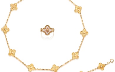 Van Cleef & Arpels, Gold and Diamond Parure, 'Alhambra'