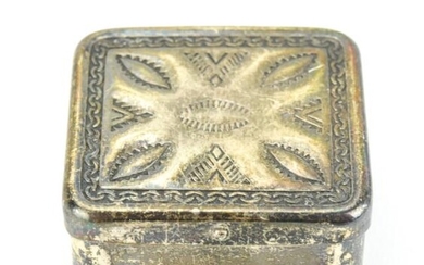 Vintage Native American Sterling Silver Pill Box