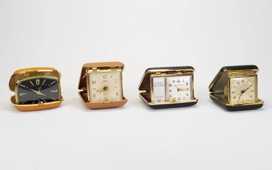 Vintage Travel Alarm Clock Florin Caravelle Linden Lot