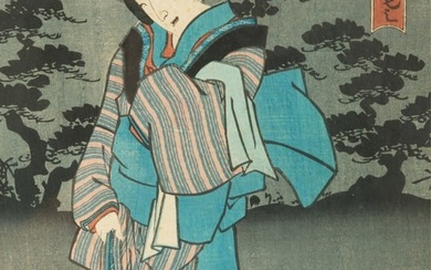 WOODBLOCK PRINT BY KUNISADA UTAGAWA (1786-1865)