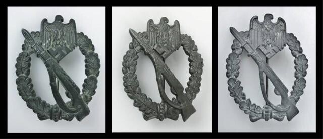 WW2 German Heer / SS Infantry Badge, (3pc)
