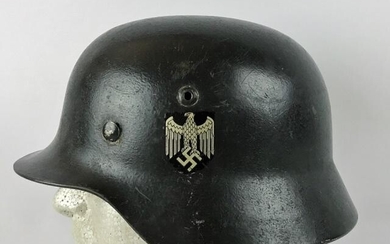 WW2 German Heer Single Decal Combat Helmet