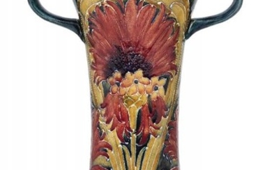 William Moorcroft (1872-1945), a Chrysanthemum pattern twin...