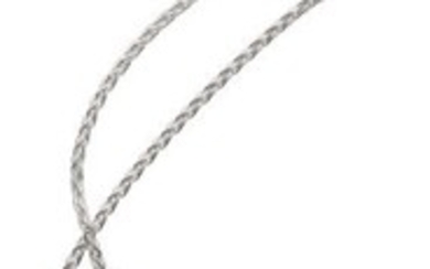 10040: Aquamarine, White Gold Pendant-Necklace Stones