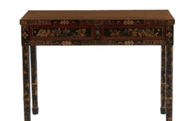 Chinese Export decorated side table