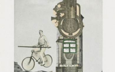Sir Eduardo Paolozzi, R.A. (1924-2005), Clock Tower with Circus Figure