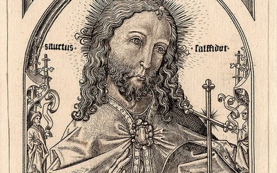 1876 Master of 1466 Christ Engraving Durand Goring Unique