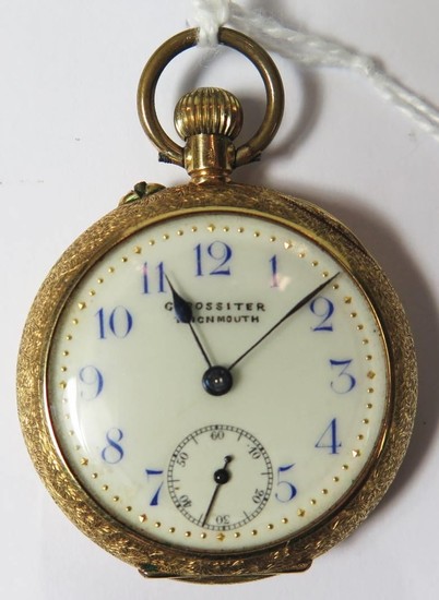 18K Gold Ladies Keyless Fob Watch retailed by G. Rossiter of...