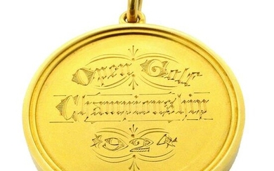 18k Gold 1924 Open Championship Medal