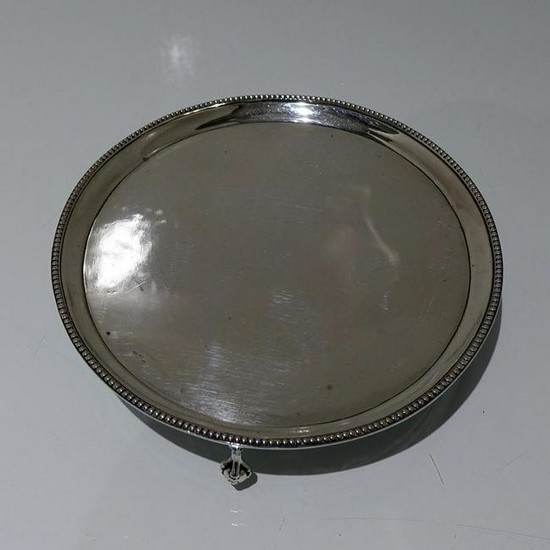 18th Century Antique George III Sterling Silver Salver