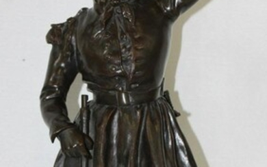 19 Century Bronze German sculpture by Leopold Eugene