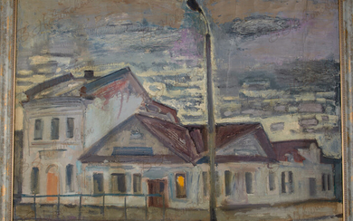 Папикян Альберт Степанович (1926-1997) Белые ночи. 1990 г. Холст, масло, 60×80 см.