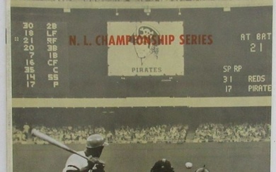 1971 Pittsburgh Pirates v. Reds Playoff NLCS Baseball Program 128907