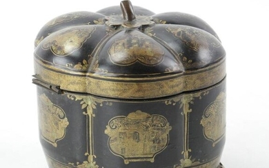 19thC Chinese Export Tea Caddy