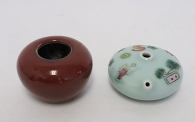 2 Chinese 19th/20th century water drippers