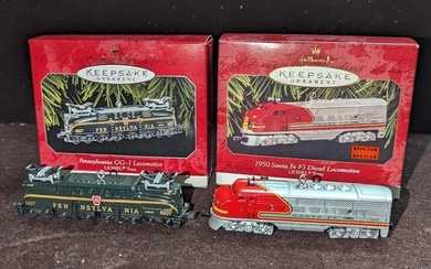 2 Hallmark Keepsake Lionel Train Ornaments