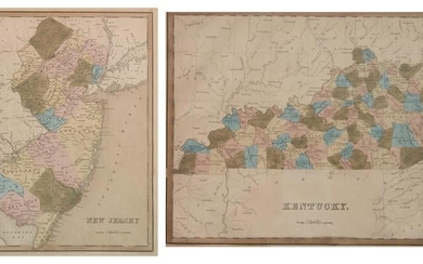 2 US maps- New Jersey & Kentucky