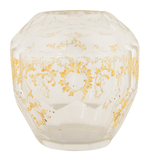 20TH CENTURY MOSER-STYLE GLASS VASE