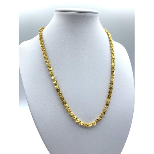 24ct Gold Necklace From The Far East Intricate Unique Design...
