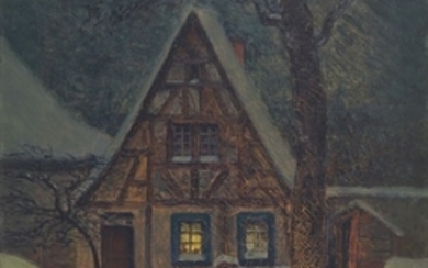 Gustav Ernst, 1858 Elsterberg-1945 Bad Dürkheim, winter...