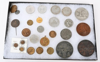 27 WORLDS COLUMBIAN EXPOSITION TOKENS & MEDALS
