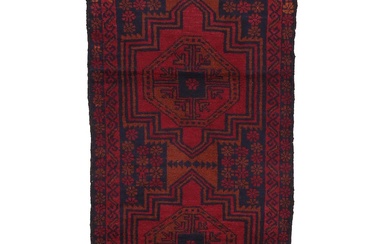 2'7 x 4'5 Hand-Knotted Afghan Taimani Accent Rug