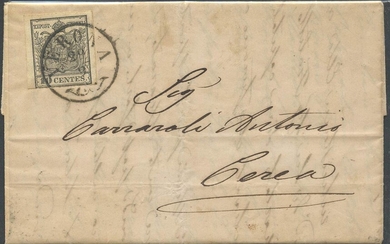 29.09.1857, lettera da Verona per Corea (per il distretto postale)...