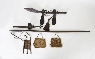 (3) AFRICAN WEAPONS (19th c)