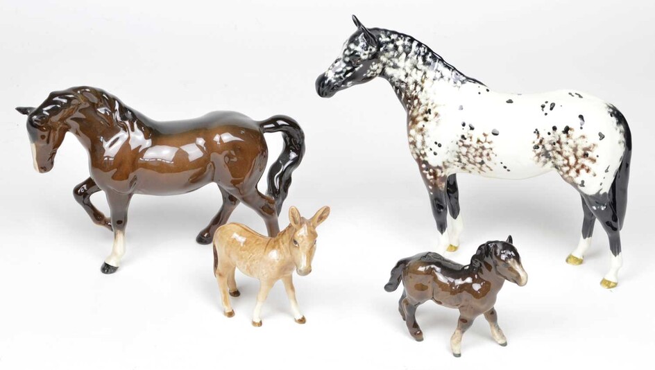 4 Beswick Equine Figures