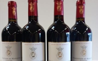 4 bouteilles de Marquis de Saint Estephe... - Lot 40 - Enchères Maisons-Laffitte