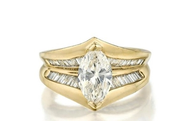 1.74-Carat Marquise-Cut Diamond Ring