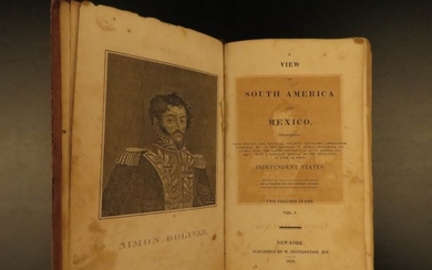 1826 South America & MEXICO Revolution PERU Chile Simon