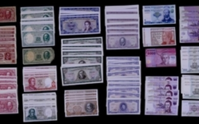 399pc Chile Banknotes UNC
