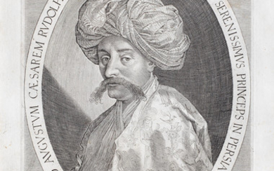 Aegidius Sadeler II (d. 1629), Zeynal Khan and Mehdi Quli Beg, Persian ambassadors to the court of Rudolf II