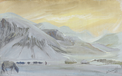 Alexandre Iacovleff (1887-1938), Soubachi, the Pamir Mountains