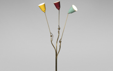 ANGELO LELII (1915-1987), A THREE-ARM ADJUSTABLE STANDARD LAMP, CIRCA 1950