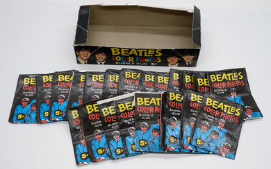 Beatles Topps Color Photos Wax Box and Wrappers