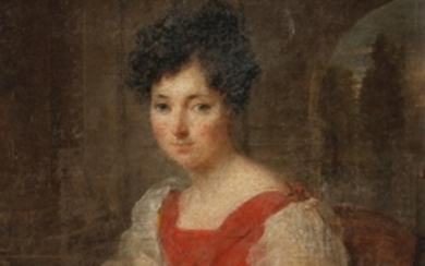 École FRANÇAISE vers 1820 Portrait de jeune...