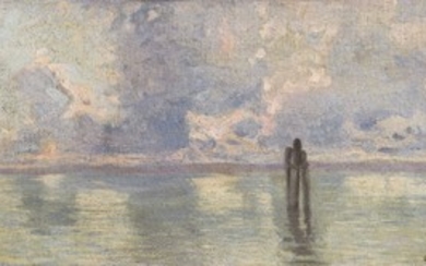 Guglielmo Ciardi (Italian, 1842–1917), View of the lagoon, Venice