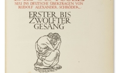 HOMER - Die Odyssee. Neu ins Deutsche übertragen von Rudolf Alexander Schröder.