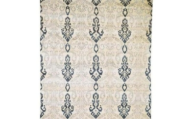 Ikat Design Pure Wool Hand Knotted Oriental Rug
