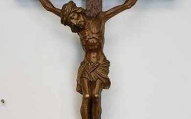 Late 19th/Early 20th German Wooden Corpus Christi