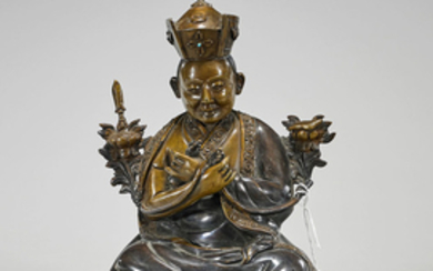 Nepalese Copper Seated Lama