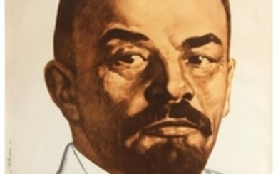 Propaganda Poster Alive Lenin Soviet Union USSR